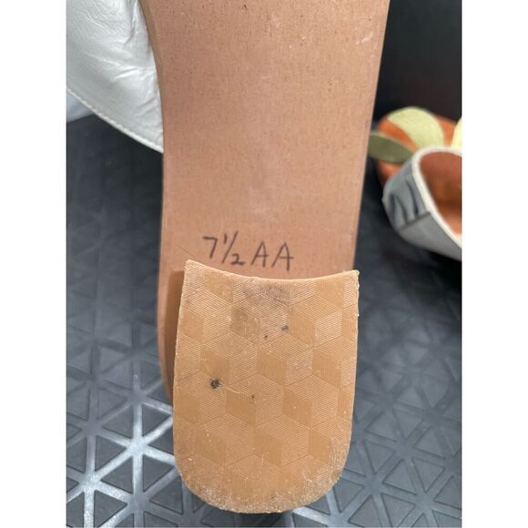 Vintage BOB BAKER Rare Retro Palm Tree Thong Leather Sandal Women’s Sz 7.5AA Y2K - Picture 11 of 11